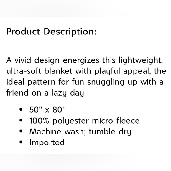 VERA BRADLEY➕NEW Bloom Berry Throw Blanket - Picture 4 of 4